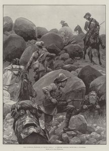 De guerrillaoorlog in Zuid-Afrika, een Britse soldaat ontdekt een voortvluchtige